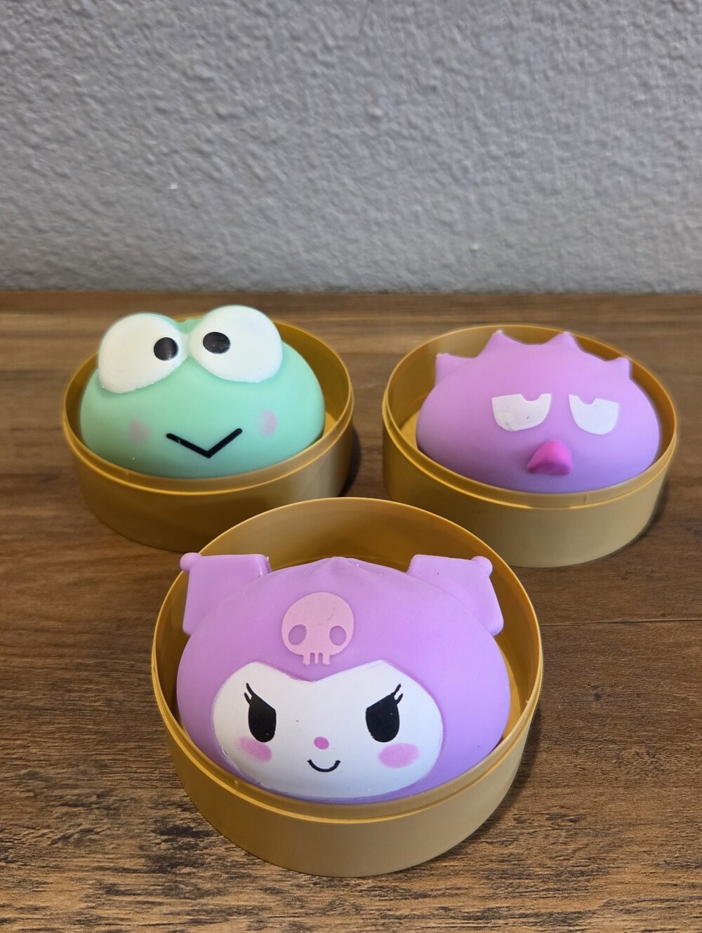 Hello Kitty and Friends Squishy Dumpling Glowing Edition Lot of 3